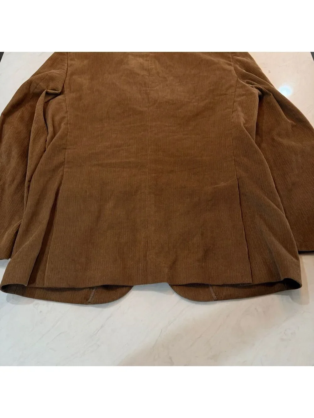 Tasso Elba Men's M 39-41 Brown Corduroy Blazer Old Money Style 100% Cotton